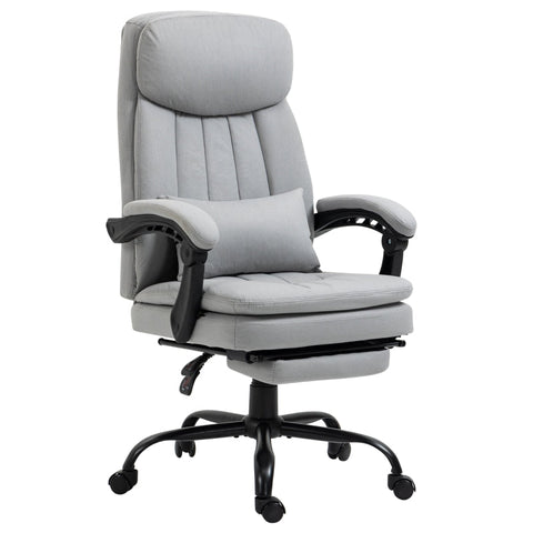 Rootz Massage Office Chair - Heat Function - Adjustable Backrest - Ergonomic Design - Microfiber - 66cm x 67cm x 118cm