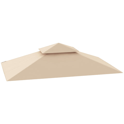 Rootz Garden Gazebo Replacement Tarpaulin - BBQ Grill Gazebo Roof - Sunshade Canopy - UPF50+ Protection - 244cm x 152cm