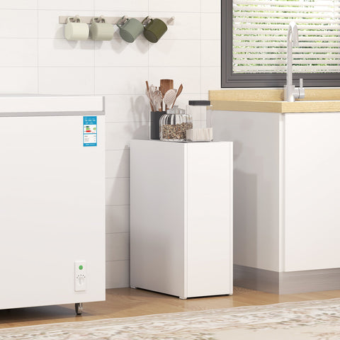 Rootz Narrow Bathroom Cabinet - Floor Cabinet - Freestanding Storage - Easy Glide Deep Drawers - 47cm x 25cm x 66.5cm