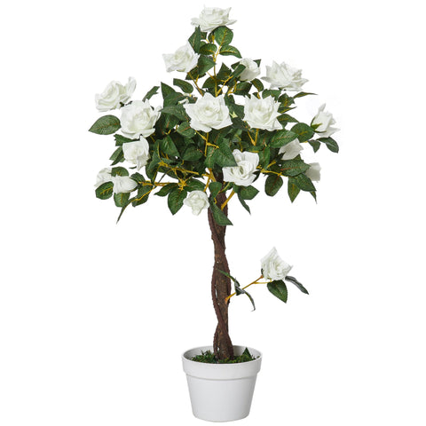 Rootz Artificial Tree - Artificial Plant - Cement Pot - Low Maintenance - 18cm x 90cm