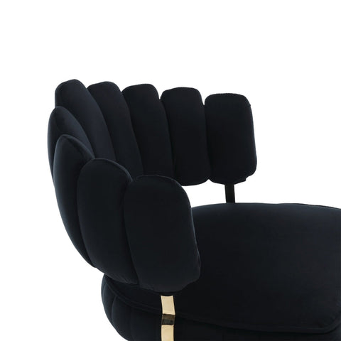 Rootz Adjustable Bar Stools - Retro Seating - Velvet Chairs - Ergonomic Comfort - 48cm x 45.5cm x 92-114cm