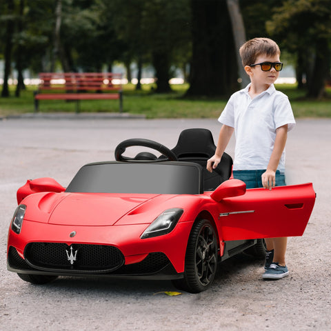 Rootz Maserati MC20 Electric Car for Kids - 12V Ride-On - Remote Control - LED & Music - Safe & Fun - 105cm x 65.5cm x 42cm Red