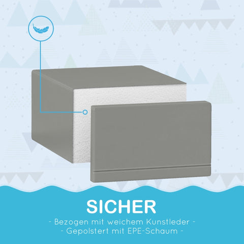 Rootz Soft Building Block Set - Children's Playset - Foam Blocks - Motor Development - Artificial Leather - 86cm x 49cm x 47cm