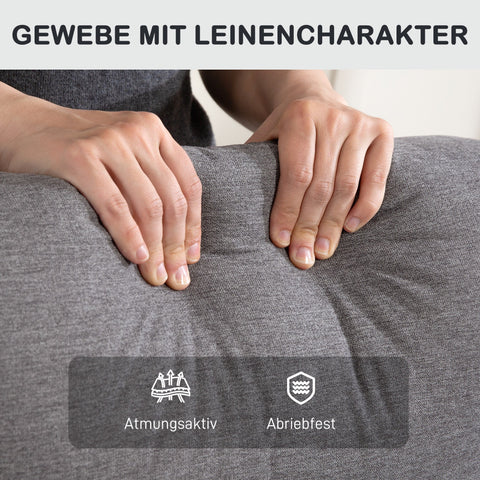 Rootz Adjustable Relaxation Armchair - Modern Upholstered Chair - Recliner with Footrest - Comfort Padding - 76cm x 93cm x 103cm - Grery