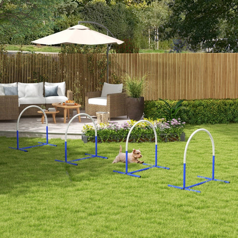 Rootz Dog Agility Set - Puppy Training Set - Obstacle Course - Enhance Bond - 88cm x 64cm x 95cm - Includes Carrying Bag & Pegs