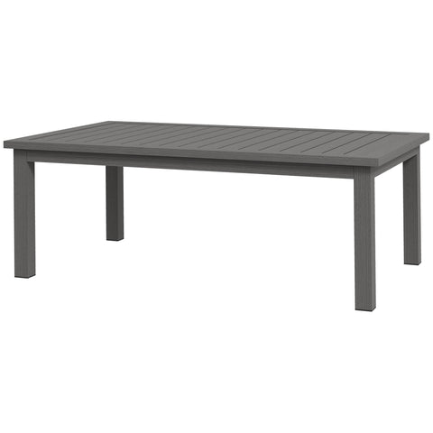 Rootz Coffee Table - Patio Table - Garden Table - Indoor/Outdoor Use - Corrosion Resistant Aluminum - 100cm x 60cm x 37cm