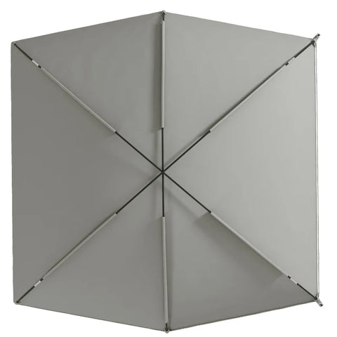 Rootz Car Awning - Rear Tent - Included - Transport Bag - Support Pole - Ground Spikes - Carry Bag - Polyester Taffeta-fiberglass-steel - Light Gray - 290L x 278W x 230-260H cm