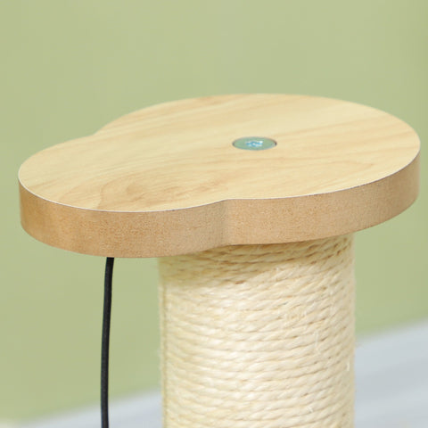 Rootz Cat Scratching Post - Sisal Scratch Tower - Play Ball Track - Entertaining 4-in-1 Design - 32cm x 32cm x 49cm
