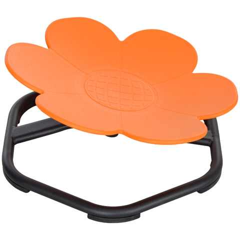 Rootz Sensory Children's Swivel Chair - Balance Training Seat - Autism Support - Promotes Balance - 55cm x 55cm x 26cm - Orange, Black