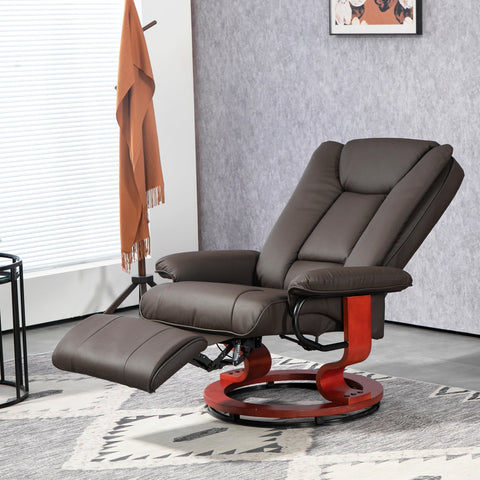 Rootz Reclining Relaxation Chair - TV Armchair - Cinema Chair - 360° Rotatable - Faux Leather - 78cm x 88cm x 103cm