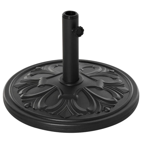 Rootz Parasol Base - Sun Umbrella - Weight Stand Holder - Outdoor - Garden - Black - 48 cm x 48 cm x 34 cm