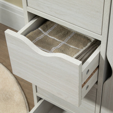 Rootz Storage Cabinet - Sideboard - Chest of Drawers - Modern Design - Space-Saving - 54W x 29D x 83H cm