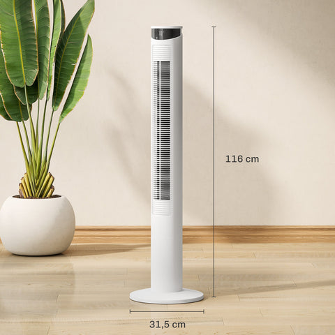 Rootz Tower Fan - Air Conditioning - Cooling Fan - Energy Saver - Ø31.5 x 116h cm
