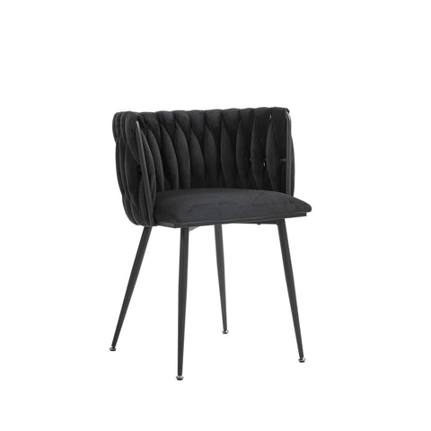 Rootz 2 Piece Modern Velvet Dining Chairs - Luxury Dining Room Seats - Elegant Velvet Chairs - Comfort & Style - 57cm x 50cm x 72cm