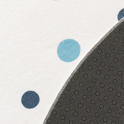 Round Kids Rug – Short Pile – Playful Rainbow Motif – Soft & Durable Polyester