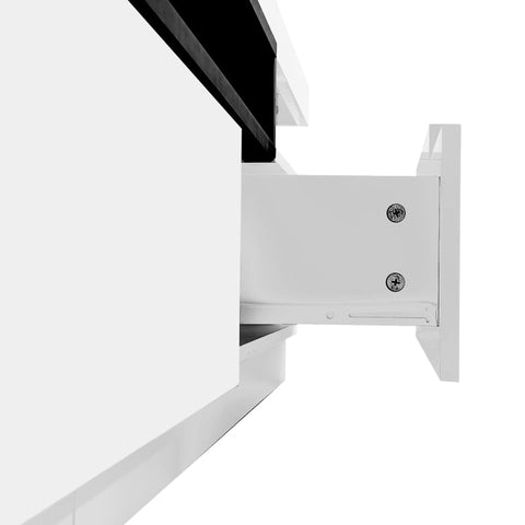 Rootz High-Gloss TV Cabinet - Media Console - Entertainment Center - LED Lighting - 160cm x 39cm x 42cm