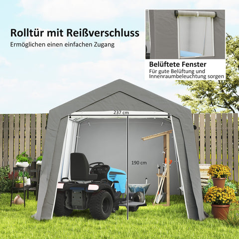 Rootz Device Tent House - Waterproof Storage Shelter - Weatherproof Shelter - UV Resistant - 300cm x 447cm x 255cm