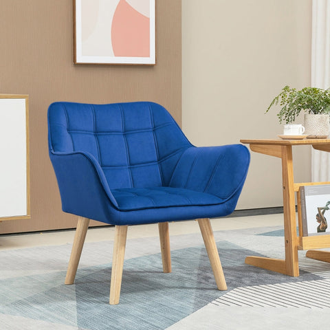 Rootz Scandinavian Style Lounge Chair - Reading Chair - Armchair - Strong & Compact - 67cm x 61.5cm x 71cm