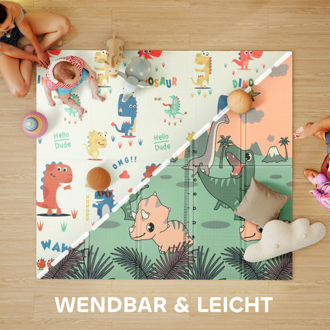 Rootz Play Mat Baby - Activity Mat - Infant Tummy Time Mat - Safe XPE Foam - 196 x 176 x 1.5 cm