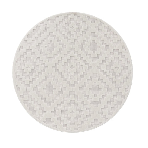 Indoor Outdoor Rug – Durable Short Pile – Geometric 3D Design – Easy Care