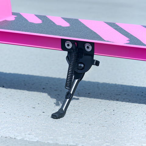 Rootz Children's Scooter - Double Brakes - Foldable Metal Kick Roller - Safe Rides - 73x36x73-89cm - For Ages 3-8 - Pink