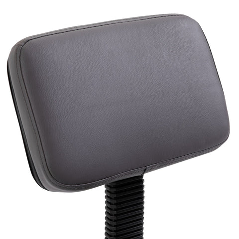 Rootz Round Salon Stool - Massage Stool - Beauty Chair - Height-Adjustable - 35cm x 72-84cm - Faux Leather - Gray