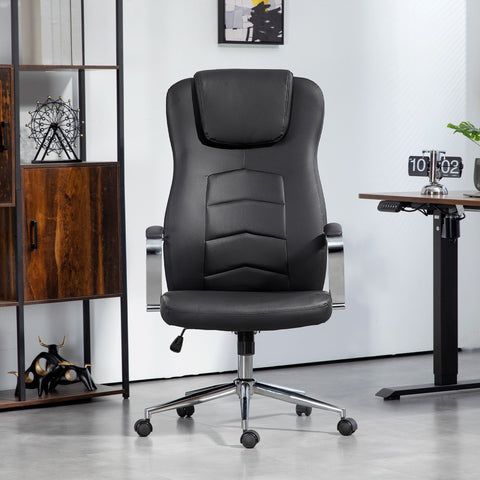 Rootz Office Chair - Desk Chair - PC Chair - Height Adjustable Comfort - 64cm x 78cm x 118-126cm
