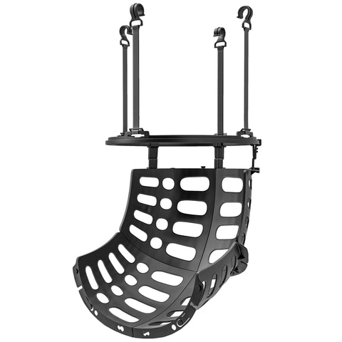 Rootz Basketball Rebounder - Return System - 360° Rotating - Height Adjustable - Enhance Skills - 35.6L x 35.6W x 75.5H cm