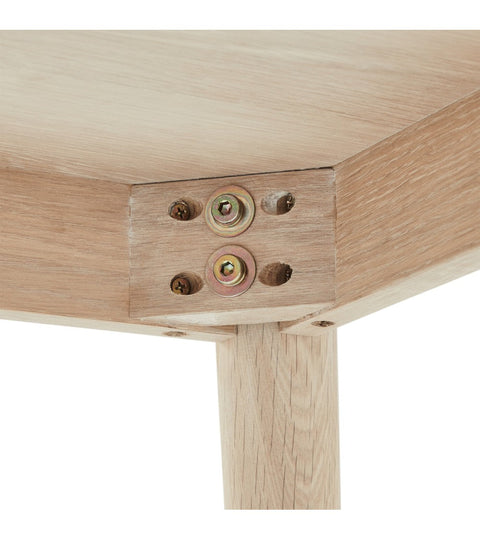 Rootz Coffee Table - Modern Coffee Table - Stylish Living Room Furniture - Durable, Elegant Design, Easy Maintenance - 70cm x 70cm x 52cm - Natural Oak with White Oil Finish