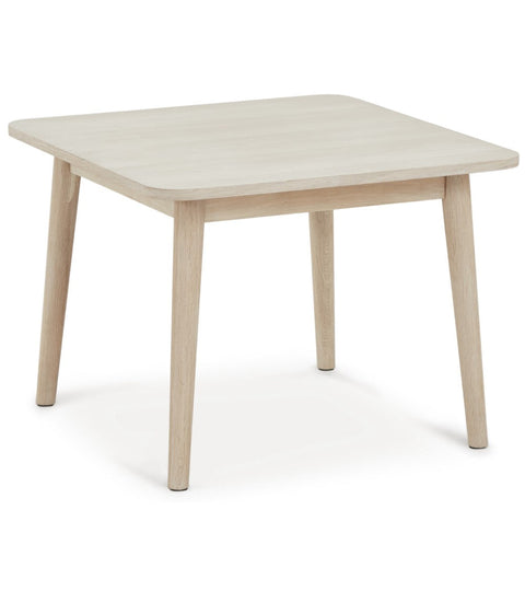 Rootz Coffee Table - Modern Coffee Table - Stylish Living Room Furniture - Durable, Elegant Design, Easy Maintenance - 70cm x 70cm x 52cm - Natural Oak with White Oil Finish