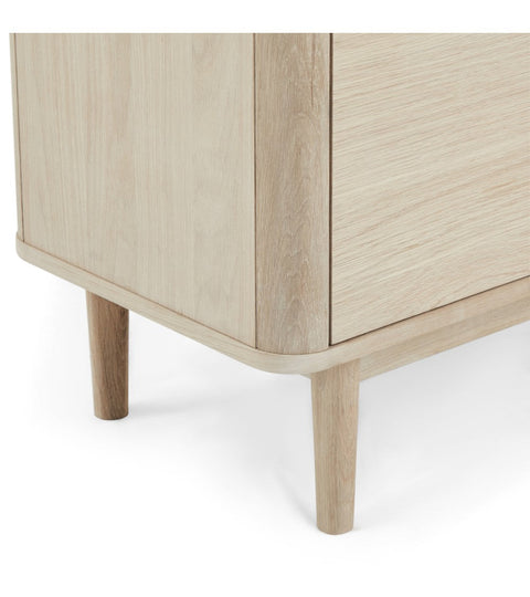 Rootz Highboard - Storage Cabinet - Sideboard - Elegant Design - Durable Construction - Ample Storage - 45cm x 123cm x 112cm