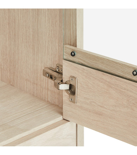 Rootz Highboard - Storage Cabinet - Sideboard - Elegant Design - Durable Construction - Ample Storage - 45cm x 123cm x 112cm