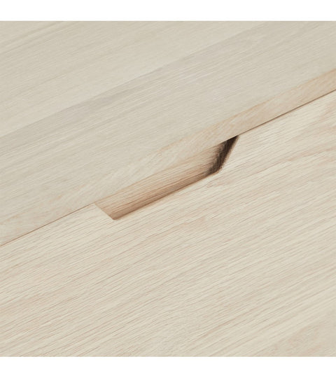 Rootz Sideboard - Storage Cabinet - Buffet Table - Solid Oak and MDF - Elegant Design - Ample Storage - Quiet Functionality - 45cm x 180cm x 75cm