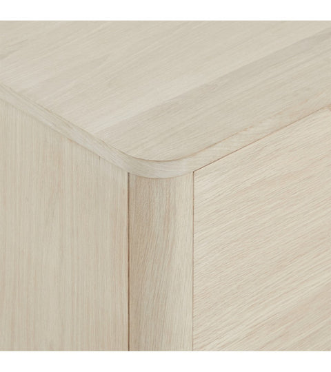 Rootz Sideboard - Storage Cabinet - Buffet Table - Solid Oak and MDF - Elegant Design - Ample Storage - Quiet Functionality - 45cm x 180cm x 75cm