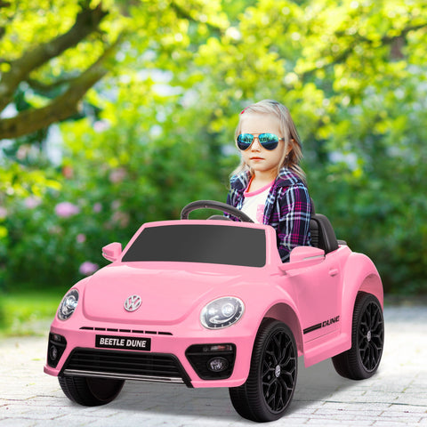 Rootz VW Beetle Kids Electric Car - Ride-On Vehicle - Children's Car - Remote Control - 97cm x 56.5cm x 46cm