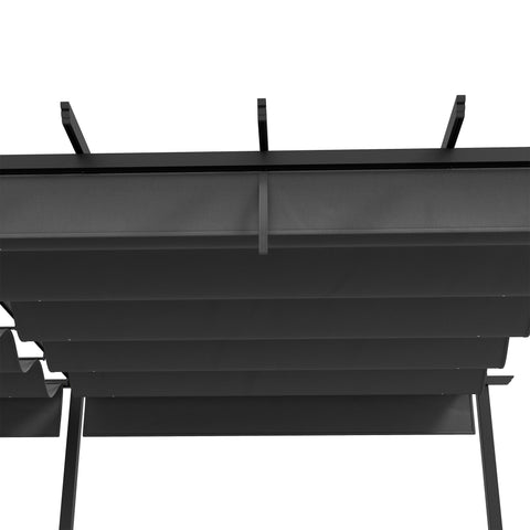 Rootz Sliding Pavilion Pergola - Terrace Shade - Garden Shelter - UV Resistant - 597cm x 358cm x 223cm
