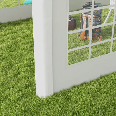 Rootz Replacement Wall for Beer Tent - Side Panel - Party Tents - Waterproof - Easy Assembly - White - 6x2m