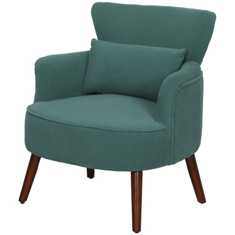 Rootz Modern Armchair - Padded Accent Chair - Upholstered Recliner - Cozy Comfort - 69cm x 69.5cm x 78cm