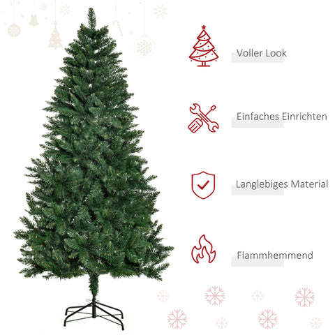 Rootz Artificial Christmas Tree - Pine Tree - Faux Christmas Tree - Realistic Look - 180cm x Ø90cm