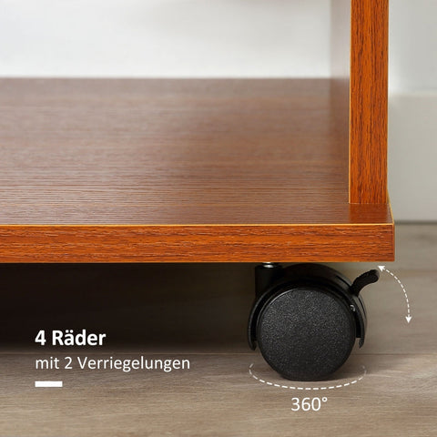 Rootz Mobile Wardrobe - Rolling Closet - Portable Wardrobe - Ample Storage - Easy Mobility - Durable Design - 80cm x 40cm x 128cm