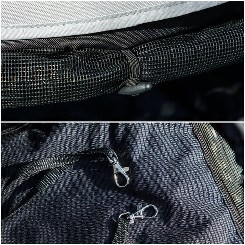 Rootz Pet Car Dog Car - Cat Car - Pet Buggy - Security Lines & Power Windows - 76L x 44B x 103H cm