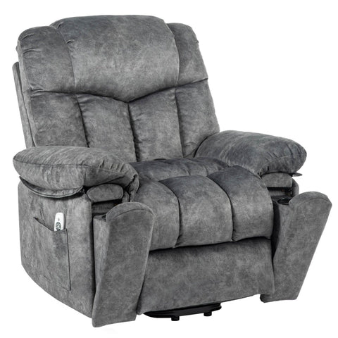 Rootz Electric Massage Chair - Power Lift Recliner - Heated Armchair - Ultimate Comfort - 95cm x 97cm x 98cm