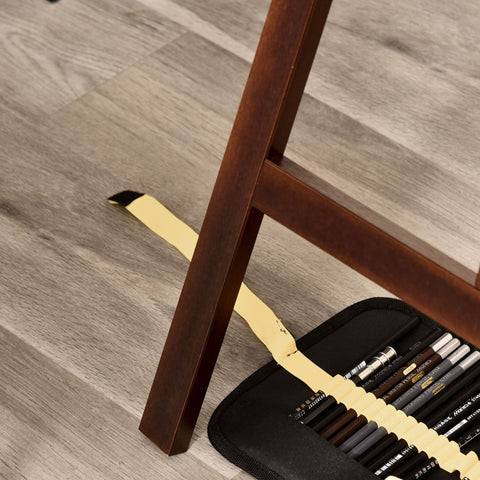 Rootz Height Adjustable Easel - Painting Easel - Art Stand - Optimal Comfort - 51.5cm x 71.5cm x 134.5cm