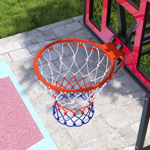 Rootz Children's Basketball Basket - Outdoor Basketball Hoop - Adjustable Kids Basket - Height Growth Feature - 90cm x 60cm x 14cm Base