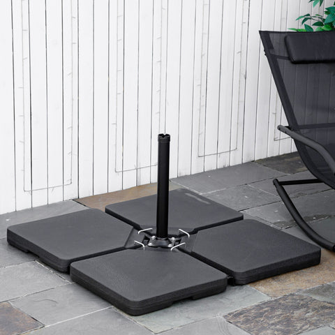 Rootz Parasol Stand Base - Parasol Foot - Umbrella Base - Secures Parasol Firmly - 100cm x 100cm x 6.8cm