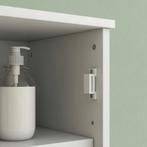 Rootz Bathroom Cabinet - Storage Cabinet - Bamboo - Space-Saving - 35b x 30t x 170h cm