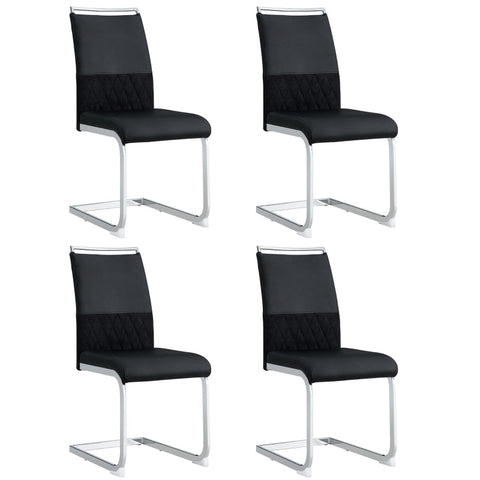 Rootz Modern Dining Chairs - Elegant Seating - Faux Leather Chairs - Ergonomic Comfort - 42cm x 45cm x 95cm