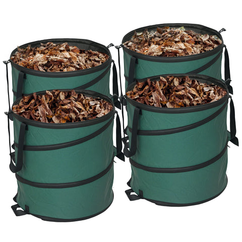 Rootz 4 Piece Garden Waste Bag Set - Leaf Bags - Storage Bags - Waterproof & Durable - Ø47cm x 50cm