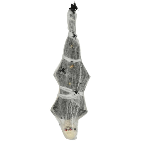 Rootz Halloween Mummy Decoration - Spooky Figure - Haunted Decor - Motion Sensor - LED Lights - Sound Effects - 44cm x 14cm x 170cm