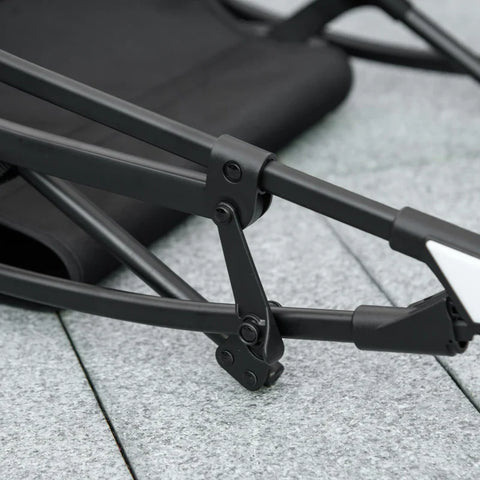 Rootz Dog Buggy - 2 Safety Leashes - Dog Cart - Foldable - Removable Basket - Rain Cover - Oxford Cloth - Steel - Dark Gray - 81L x 68W x 98.5H cm